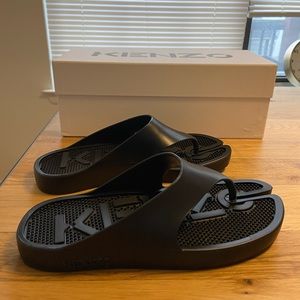 Kenzo Black Flip-flops size 38(Fr) 37(IT)